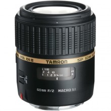 Tamron SP 60mm f/2 Di II 1:1 AF Macro Auto Focus Lens for Canon EOS, Nikon AF-D  and Sony DSLRs